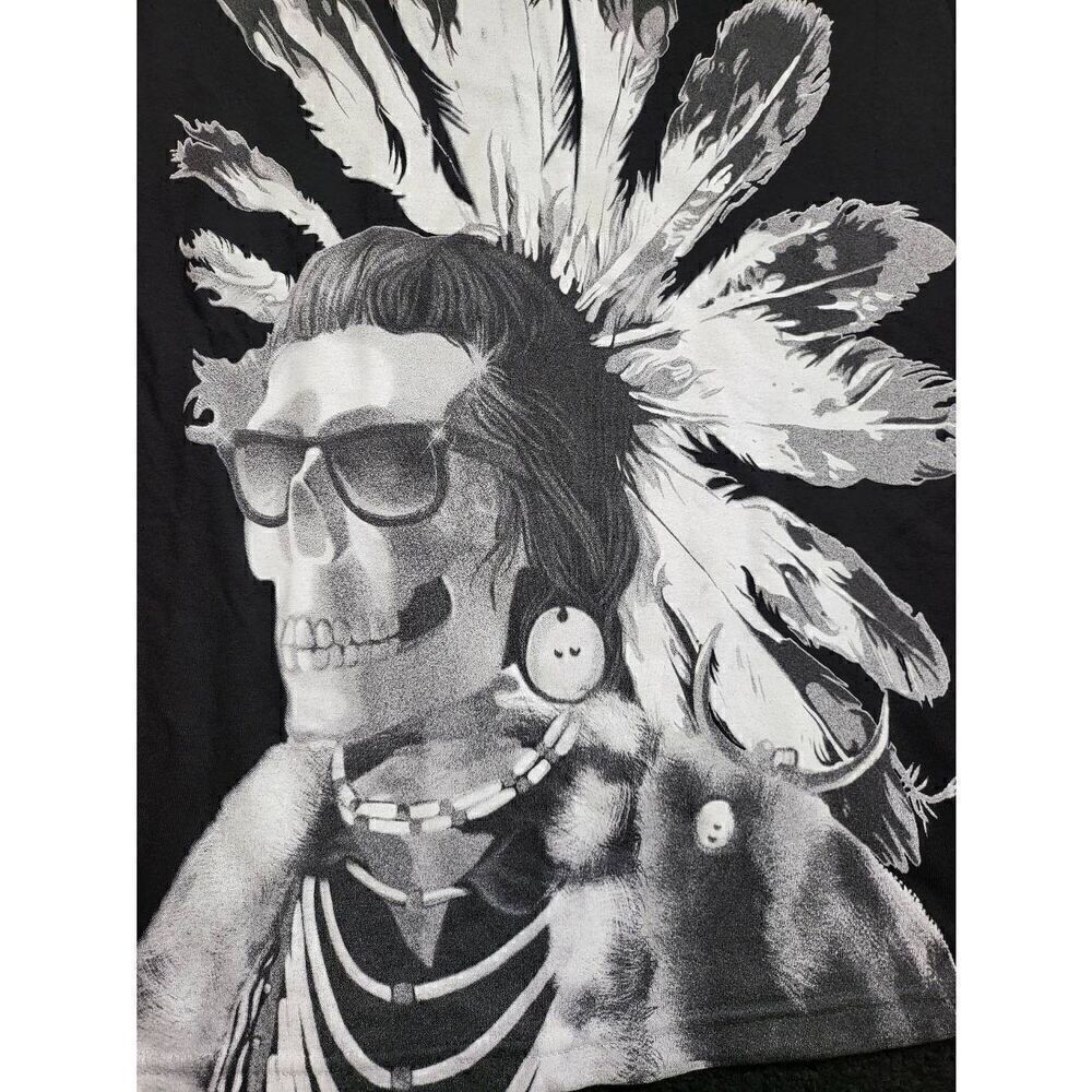 Native American Skull Graphic Shirt